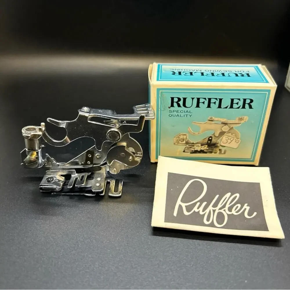 Ruffler Sewing Foot Lot (2) ~ PARTS ONLY ~ Vintage Sewing